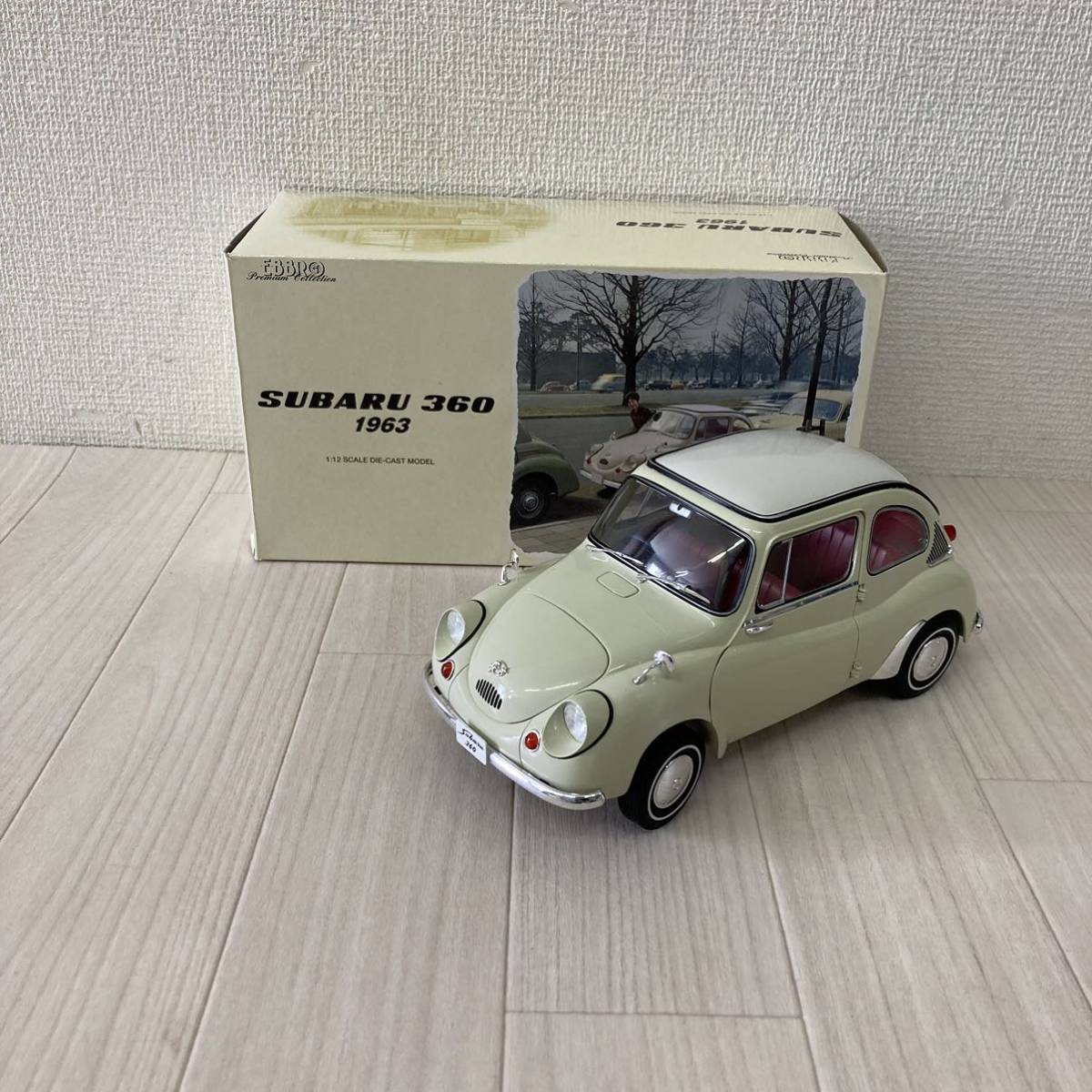 EBBRO エブロ 1/12 SUBARU 360 1963 スバル360 アイボリー ダイ