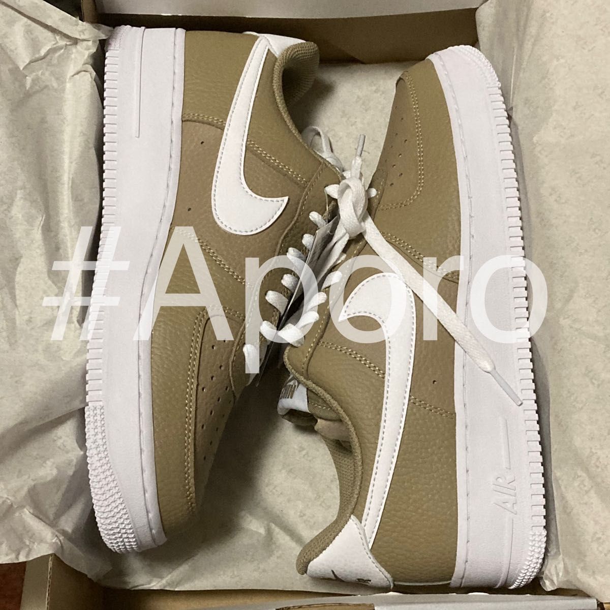 NIKE ナイキ　AIR FORCE 1  エアフォース1 カーキ 27cm ホワイト ベージュ DV0804-200