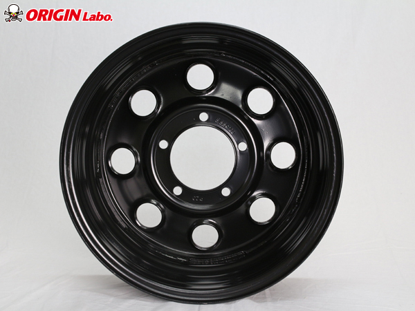 ★ORIGIN 鉄八 MUD-SDS8/16x6.0J(6J) 139.7/5H +20 ブラック 【4本セット】★ジムニー 専用スチールホイール（MUD-SDS8-1660JP20-BK）_※裏側