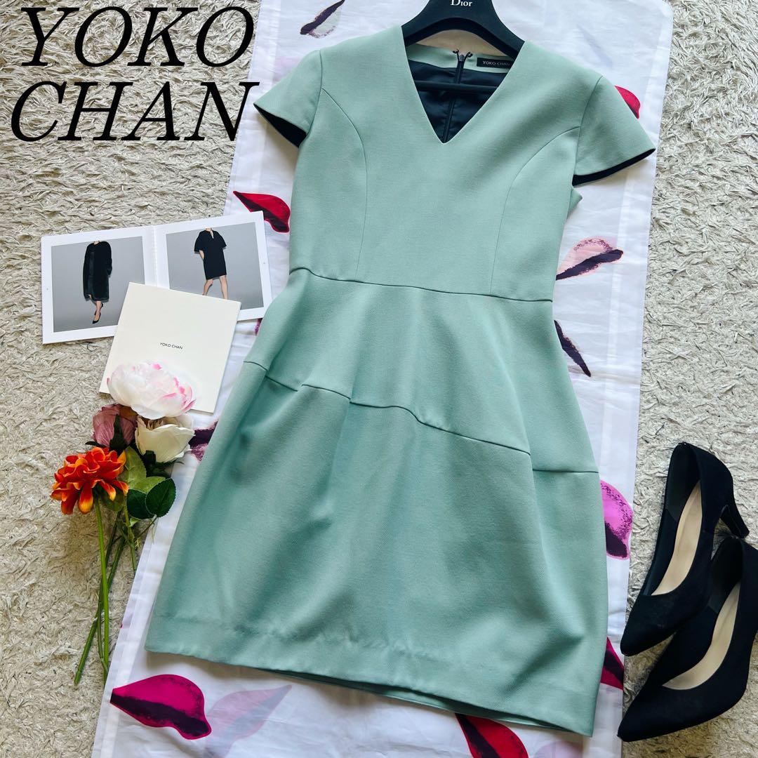 安いアウトレット 【美品】YOKO CHAN バルーンワンピース グリーン