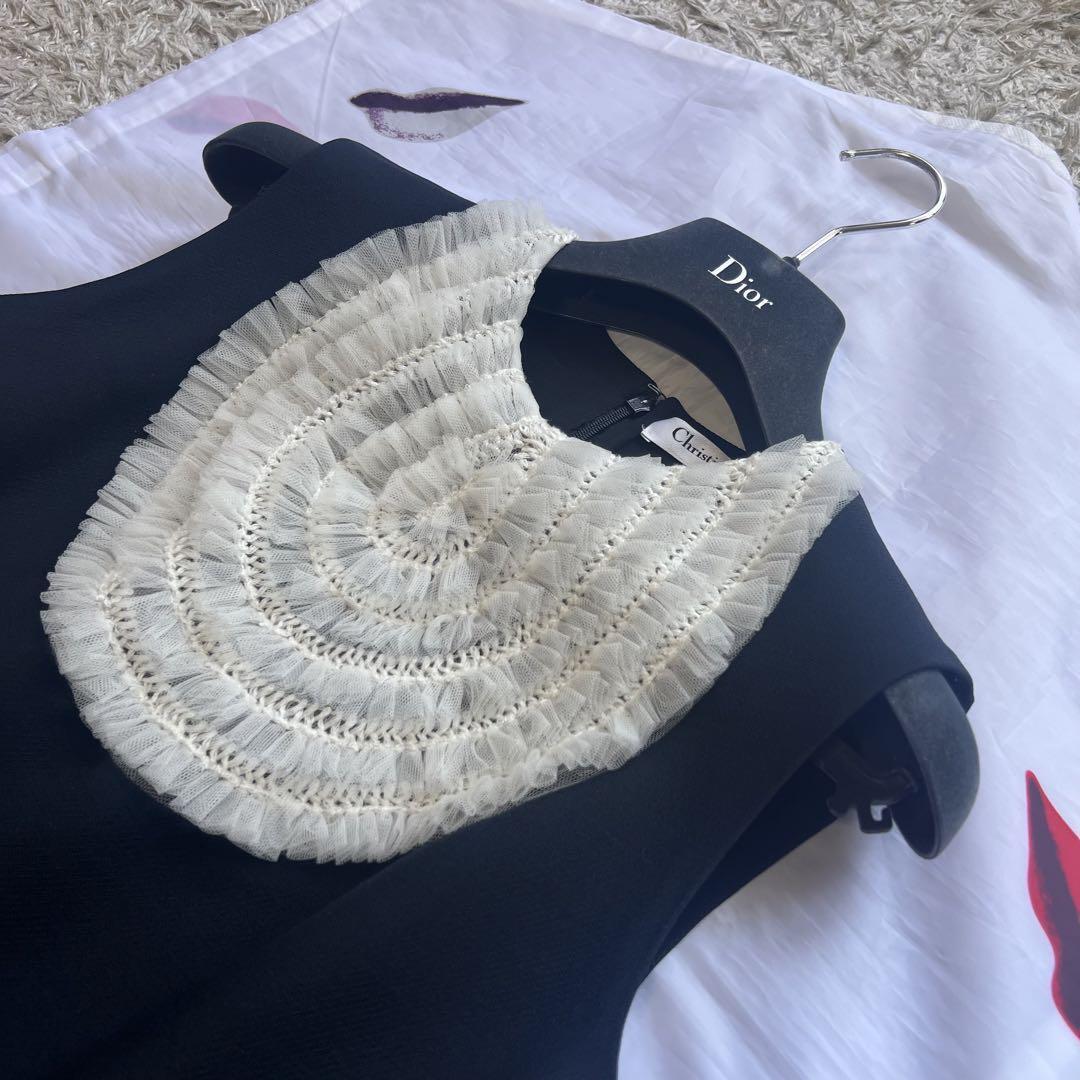 即日発送】 良品 Dior 膝丈フレアワンピース 美品】Christian 綺麗