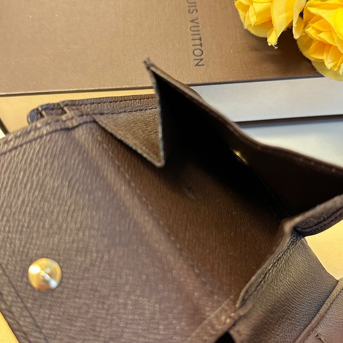 未使用に近い! ルイヴィトン LOUIS VUITTON ダミエ ポルトフォイユ