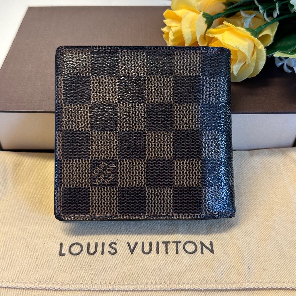 未使用に近い! ルイヴィトン LOUIS VUITTON ダミエ ポルトフォイユ