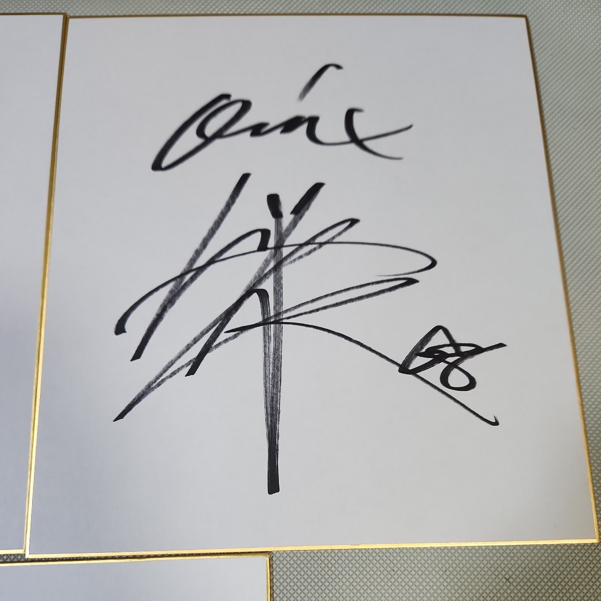  Orix Buffaloes autograph autograph square fancy cardboard 3 pieces set 