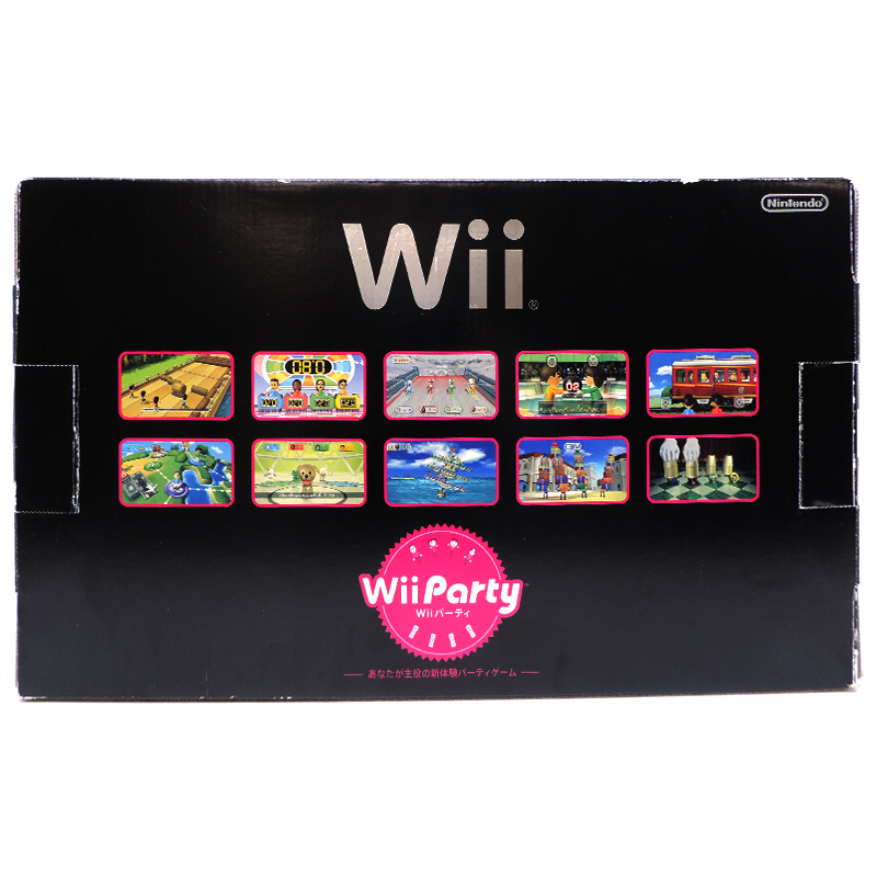 ［飯能本店］任天堂 Wii Wiiパーティセット ※ ヌンチャク欠品 RVL-S-KABN(JPN) ゲーム周辺機器 ブラック/ピンク DH74992_画像2