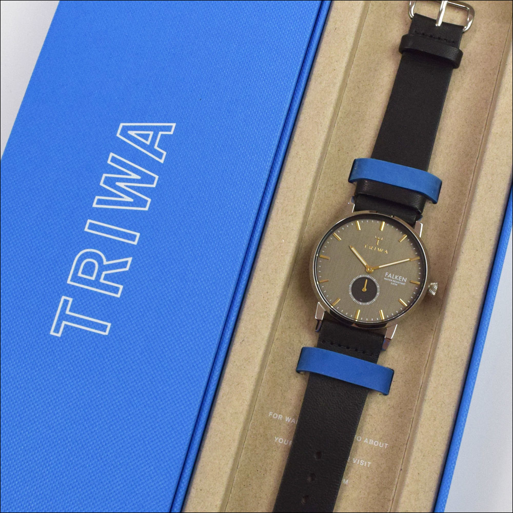【高額売筋】 CLASSIC BLACK FALKEN SMOKY トリワ TRIWA 定価27,500円 未使用品 腕時計 FAST119-CL010112 38mm その他