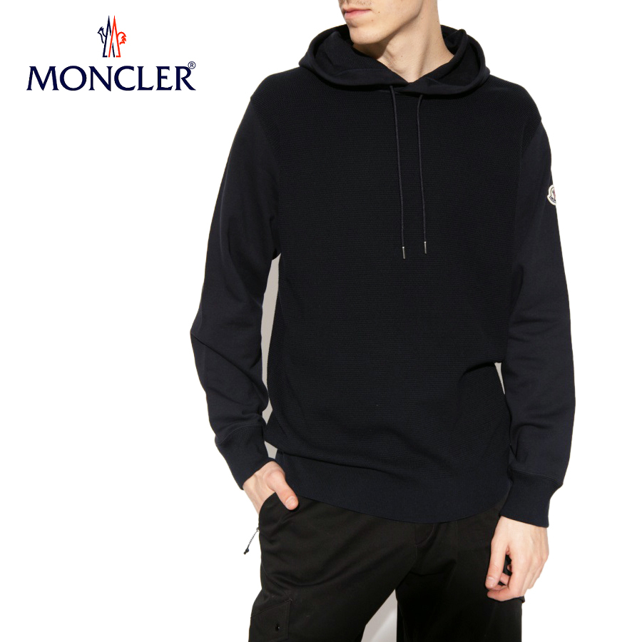 送料無料 54 MONCLER モンクレール 9C00019 V9168 ネイビー ロゴ