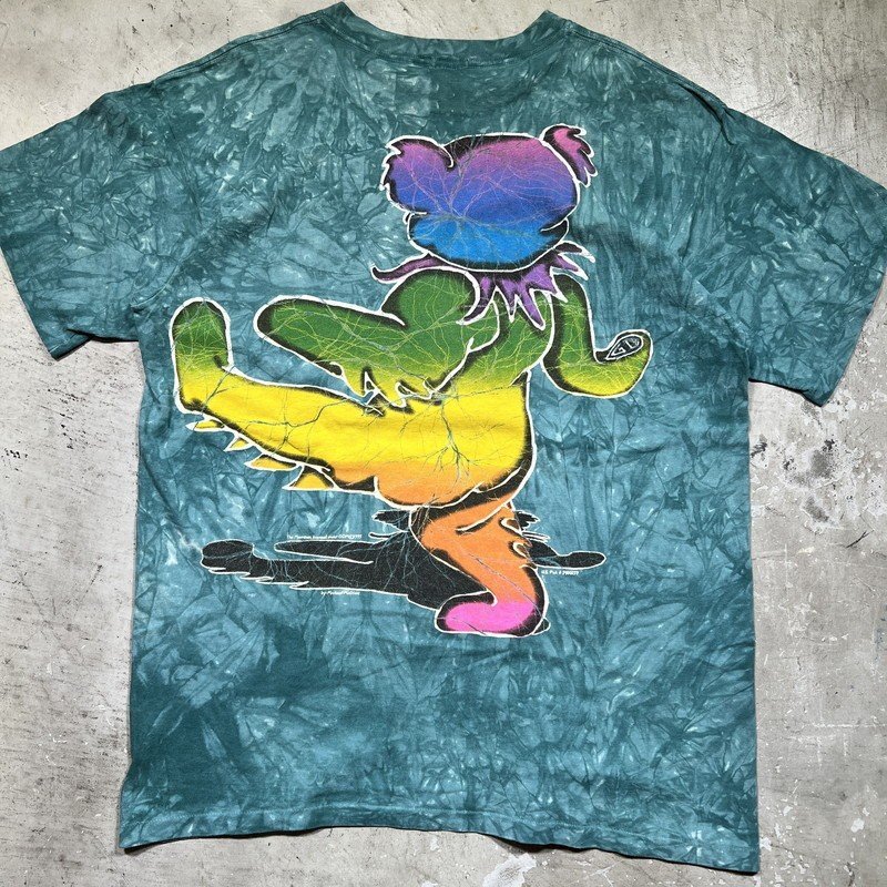 TENNESSEE RIVER 【men2641H】 90's GRATEFUL DEAD グレイトフルデッド BIG BEAR 1995 タイダイTee Batik バティック Lサイズ USA製 AG_画像7