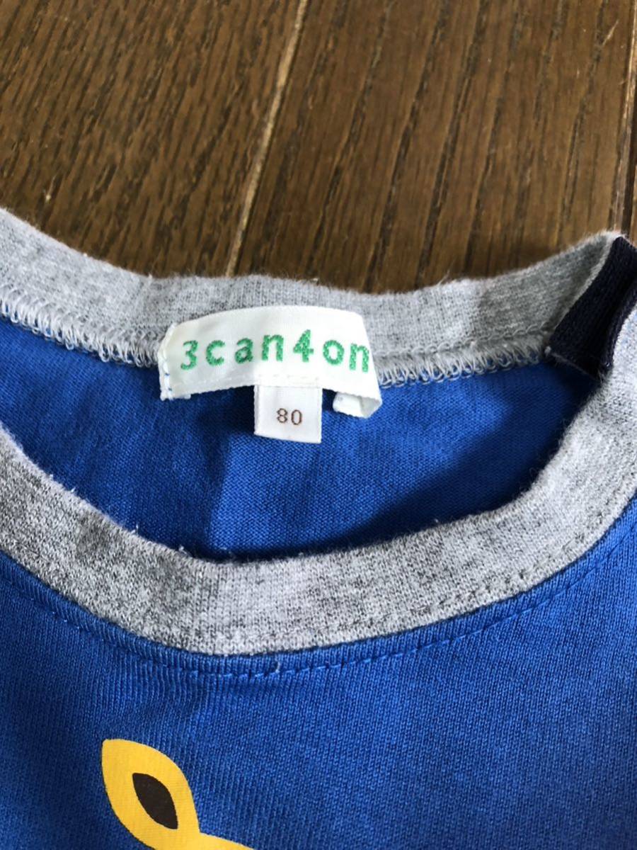 3can4on футболка с длинным рукавом 2 шт. комплект размер 80 baby 