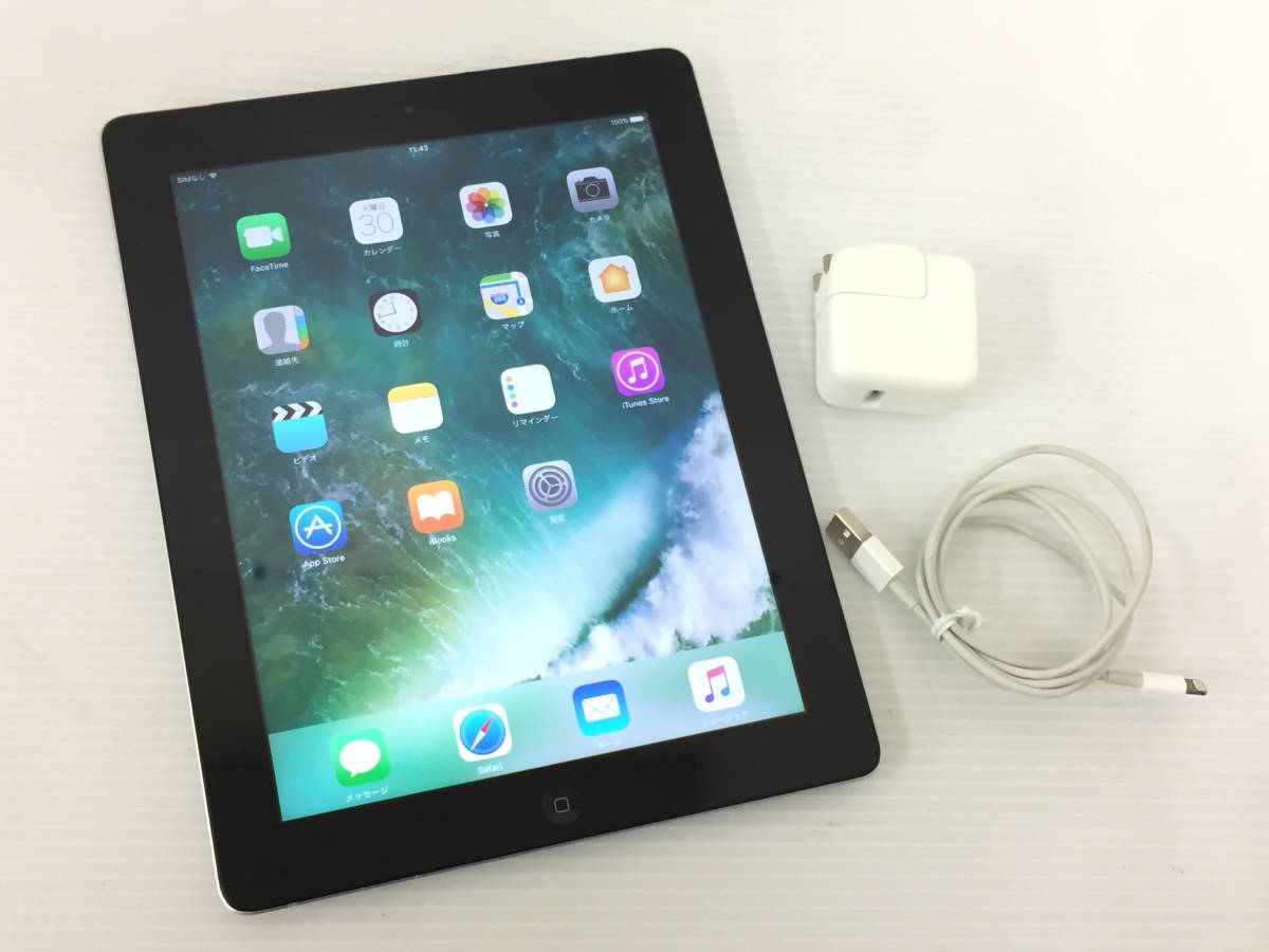 〇au iPad 第4世代Wi-Fi＋Cellularモデル16GB A1460(MD522J/A