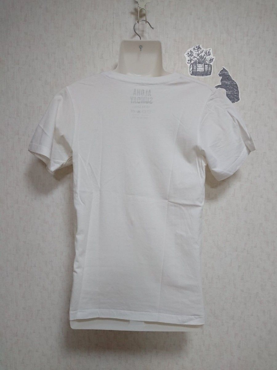 【XS】ALOHA SUNDAY ロゴTシャツ（ホワイト）