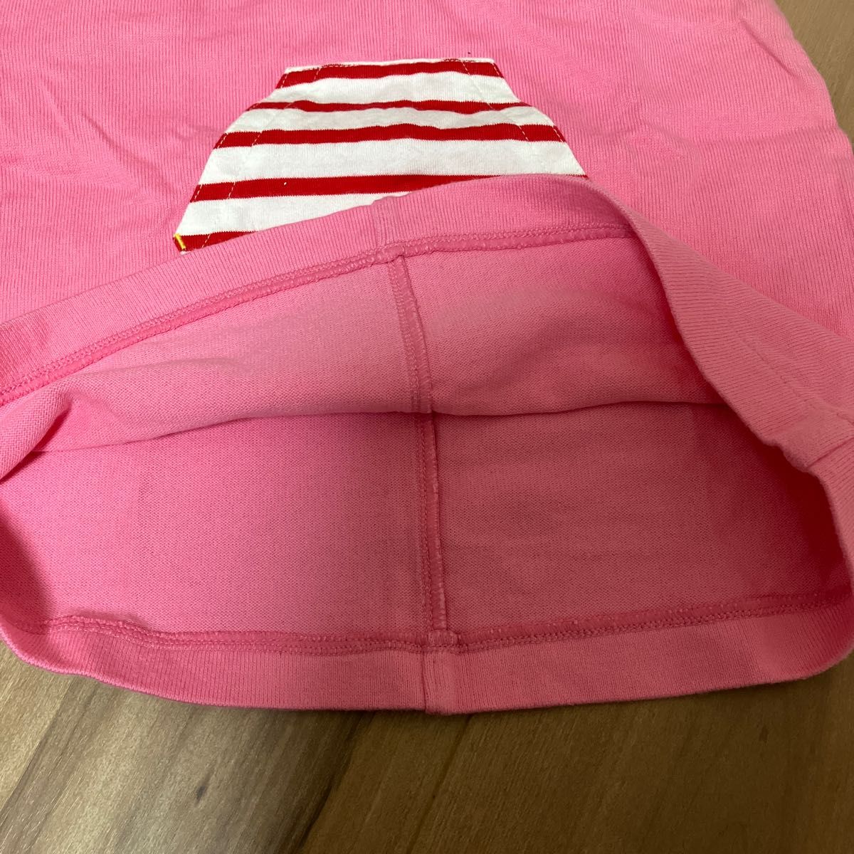 ミキハウス 80 ワンピース ジャンパースカート ピンク色