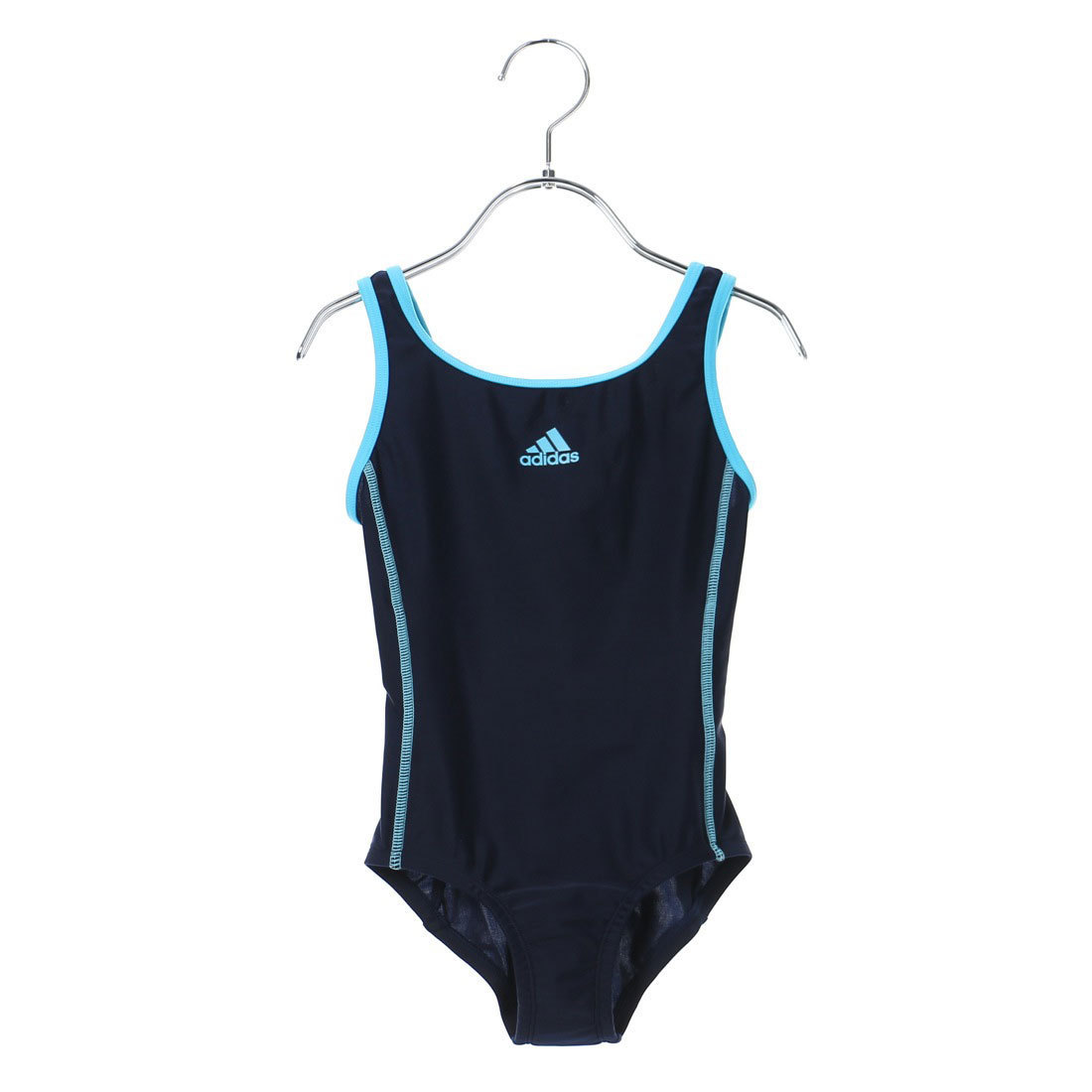  новый товар [ Adidas ]110 бледно-голубой Junior плавание школьный купальник GIRLS Basic One-piece (U задний ) девочка 