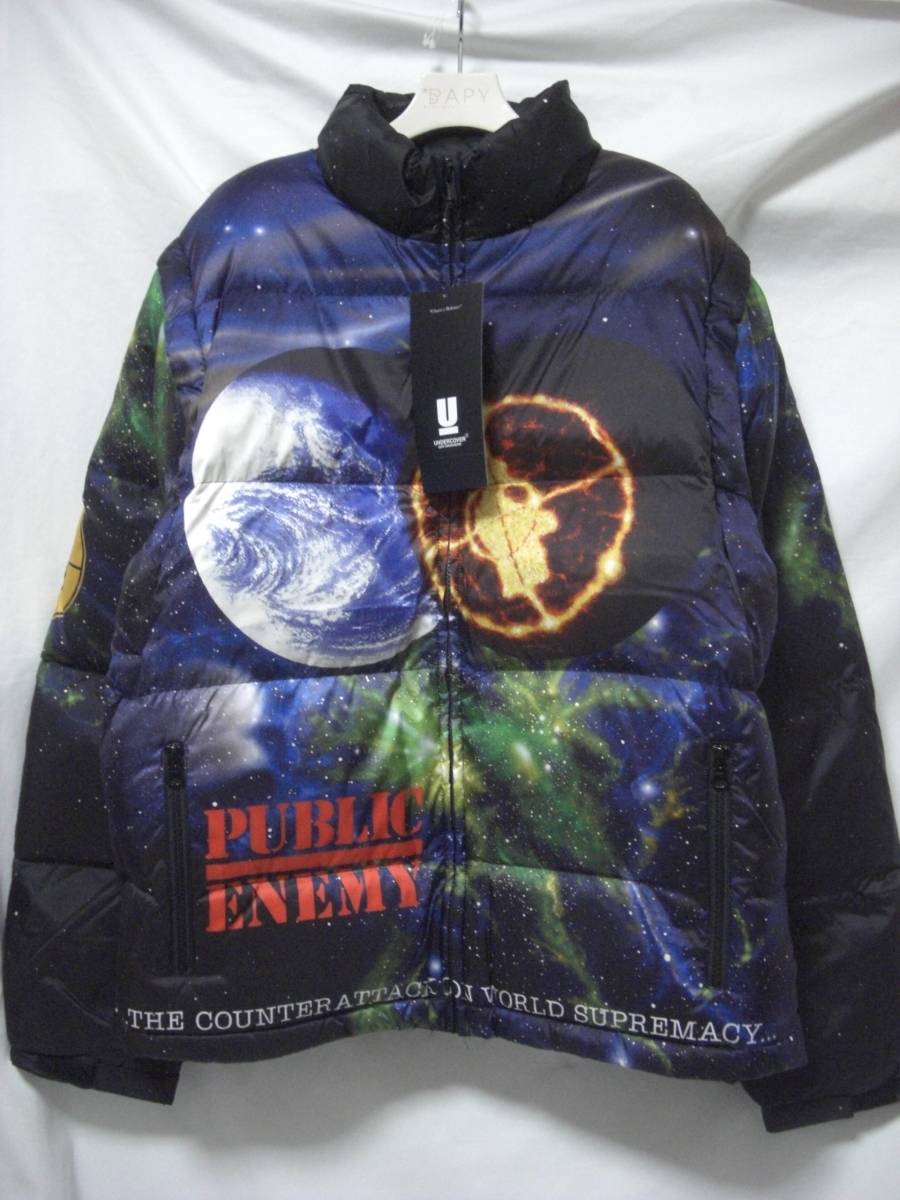 新品 2018 ss SUPREME x UNDERCOVER PUBLIC ENEMY PUFFY DOWN JACKET ダウン ジャケット L