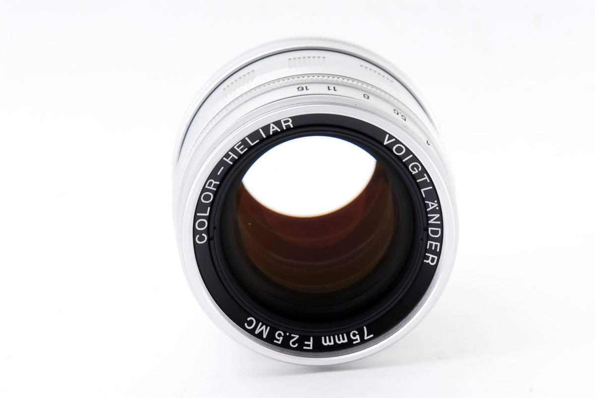 良品】Voigtlander Color Heliar 75mm f/2.5 MC Lens Leica M mount
