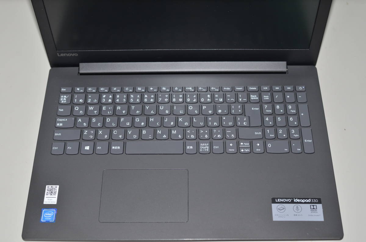 中古良品ノートパソコン Windows11+office LENOVO Ideapad 330 Celeron-N4000/爆速SSD256GB/メモリ4GB/15.6インチ/webカメラ/DVDマルチ搭載_画像2