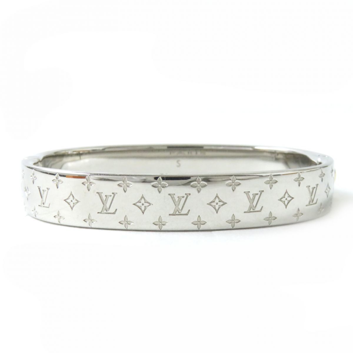 LOUIS VUITTON Cuff Nanogram S Bangle M00249