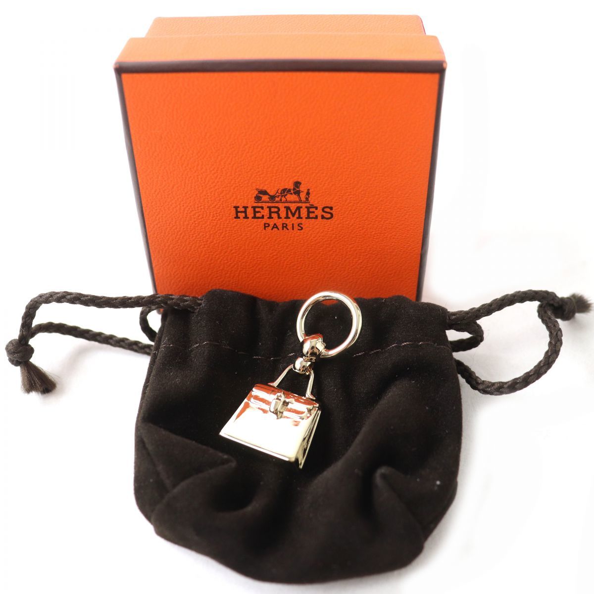 極美品△イタリア製 HERMES エルメス ミニケリー パーマブラス