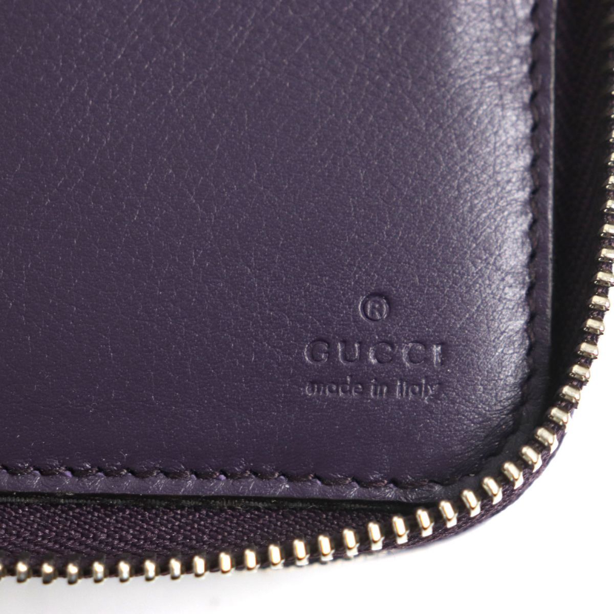 美品▽GUCCI グッチ 295830 ダブルジップ ラウンドファスナー マイクロ