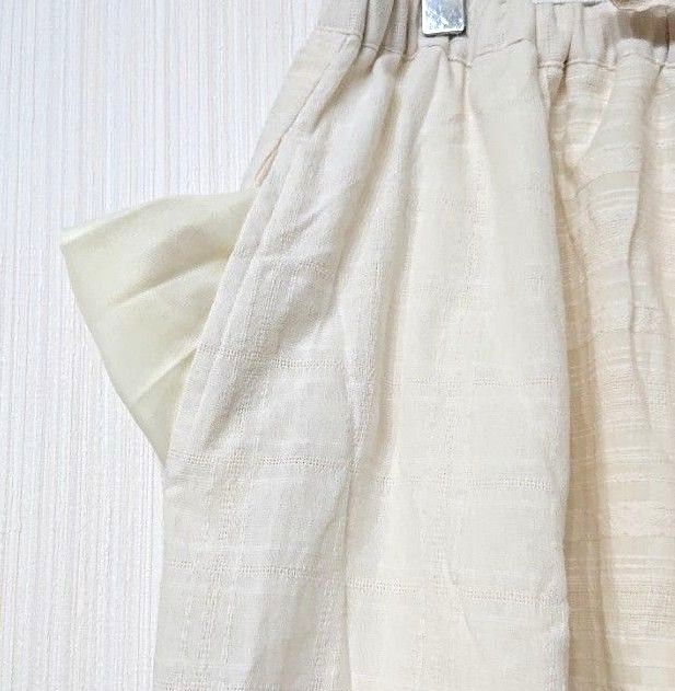 Samansa Mos2 (サマンサモスモス) ロングスカート ギャザースカート フリーサイズ キナリ