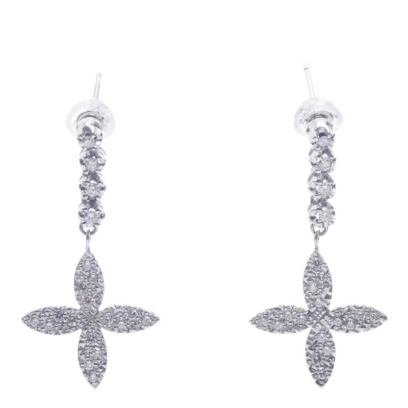 PT900 サファイア ダイヤモンド 0.18ct ピアス キャッチK14WG | www