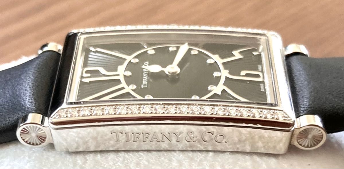 TIFFANY&Co. ティファニー ギャラリー ダイヤベゼル 12P Z3000.10.10E21C68A クォーツ 極美品