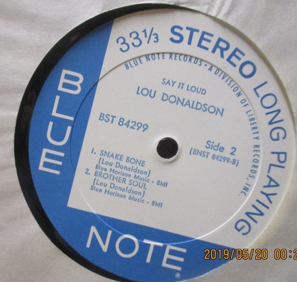 LOU DONALDSON/SAY IT LOUD/van gelder 刻印/の画像6