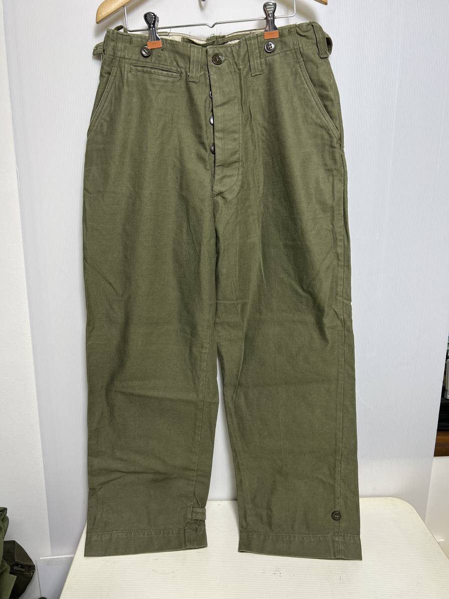 ミリタリーパンツ Trousers,Field,Cotton O.D, M-43_画像1