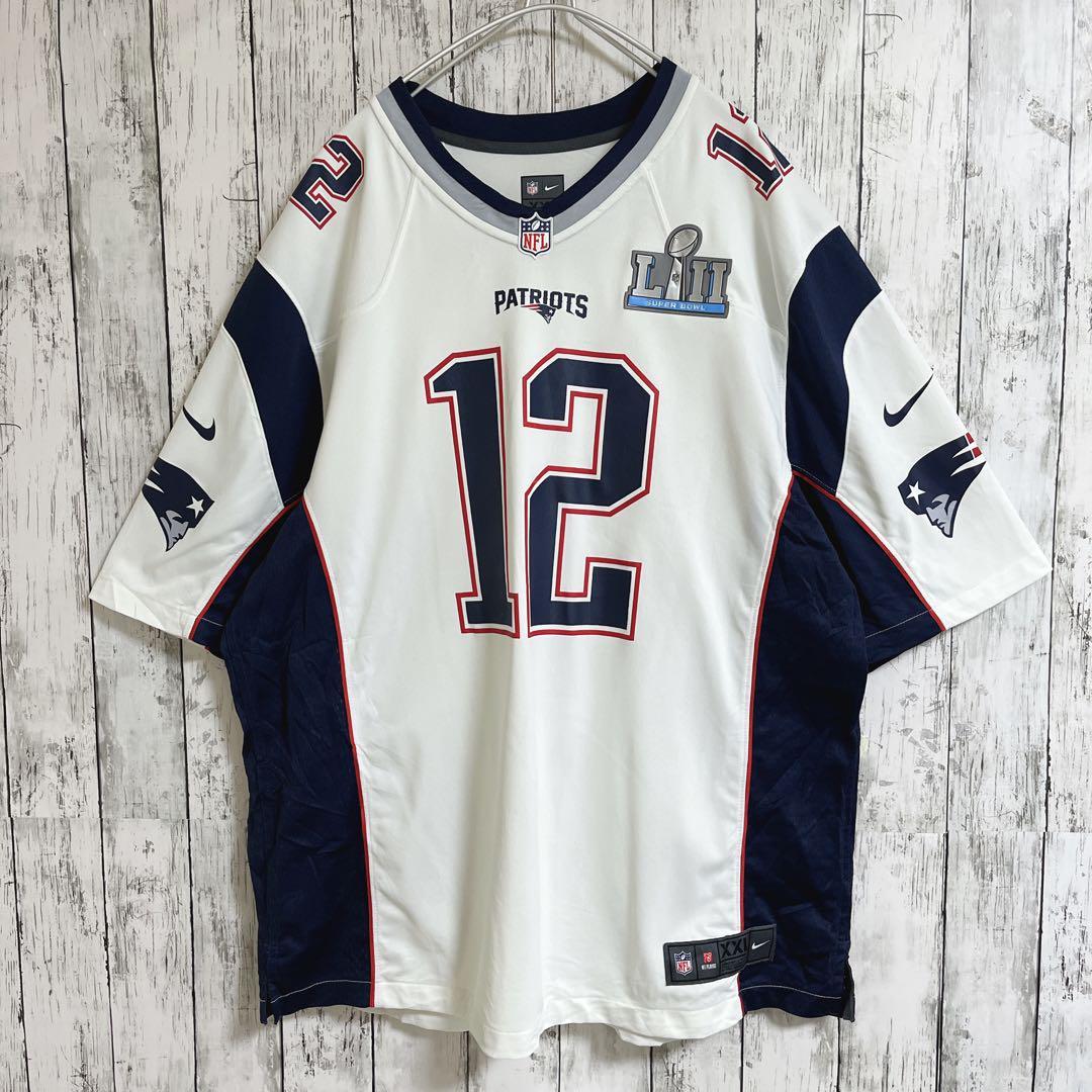 NIKE ナイキ NFL PATORIOTS ペイトリオッツ ゲームシャツ 2XL 白 NIKE ナイキ NFL PATORIOTS ペイトリオッツ ゲームシャツ 2XL 白