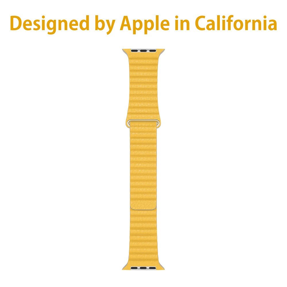 [Apple genuine products ]Apple Watch original leather sport band 44mm 42mm case for Apple watch for exchange belt yellow yellow band* new goods unopened *pcs10