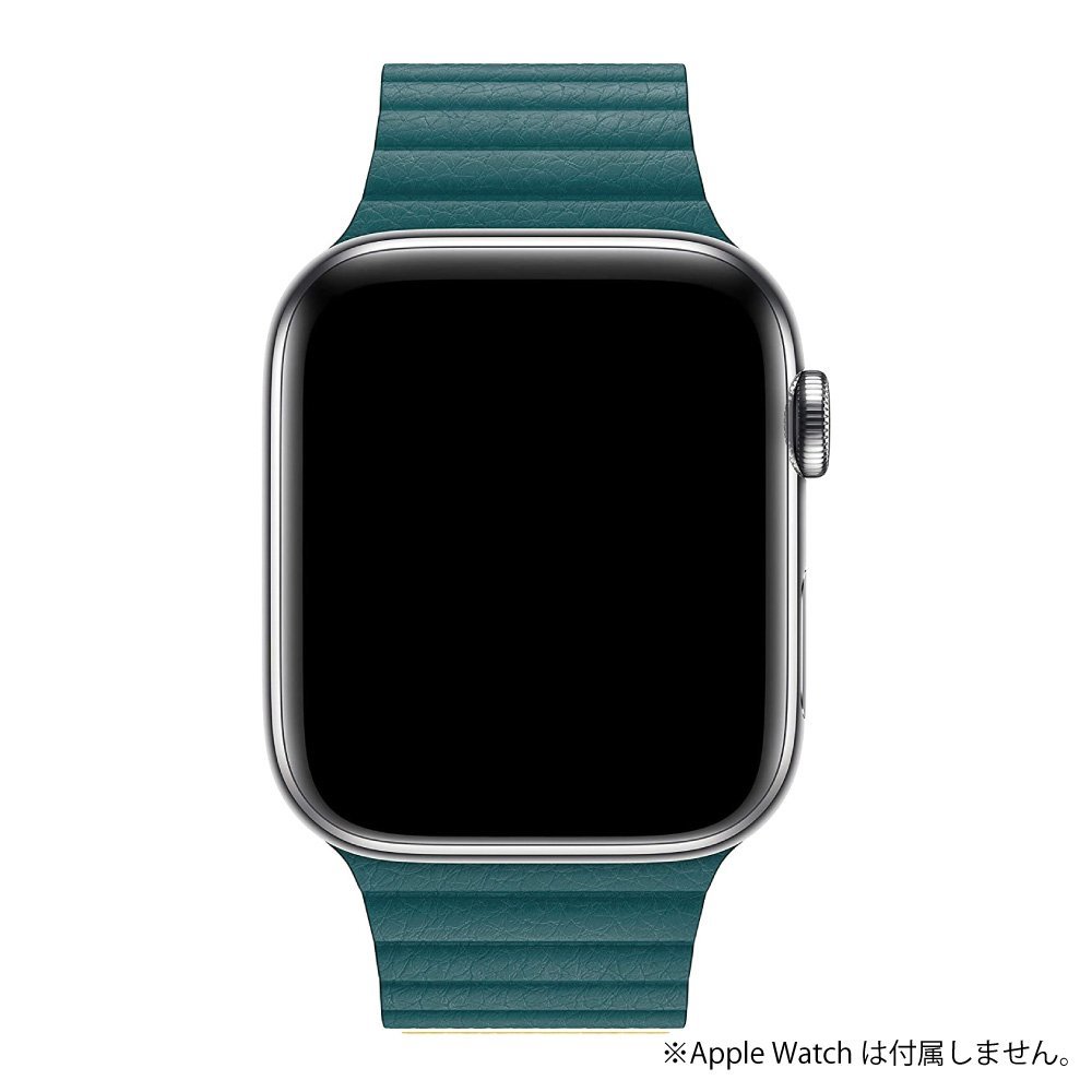 [ genuine products ]Apple Watch original leather sport band 44mm 42mm case for Apple watch for exchange belt pi- cook blue green band* new goods unopened *pcs10