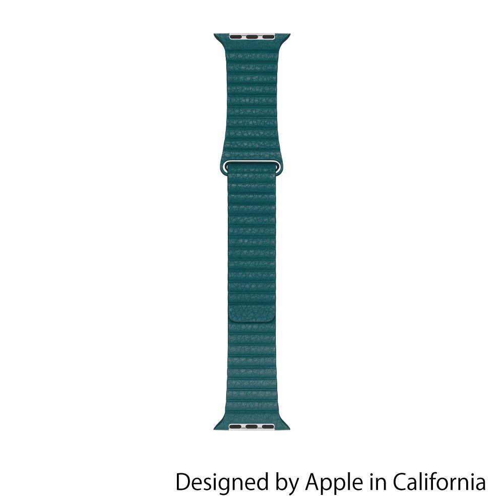 [ genuine products ]Apple Watch original leather sport band 44mm 42mm case for Apple watch for exchange belt pi- cook blue green band* new goods unopened *pcs10