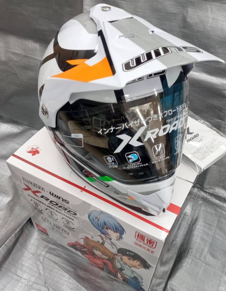 * новый товар L размер Evangelion ×u in zX-ROAD FREE RIDE 0 серийный номер модель мотоцикл шлем Ayanami Rei стандартный товар 
