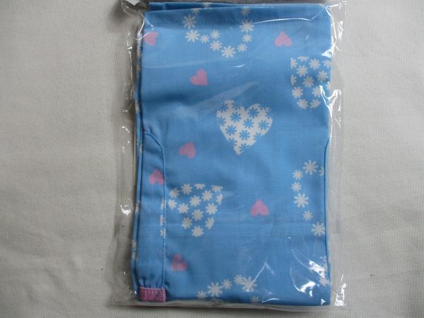 WZ377[TOPVALU] ion new goods print pattern Kids apron woman . blue 110