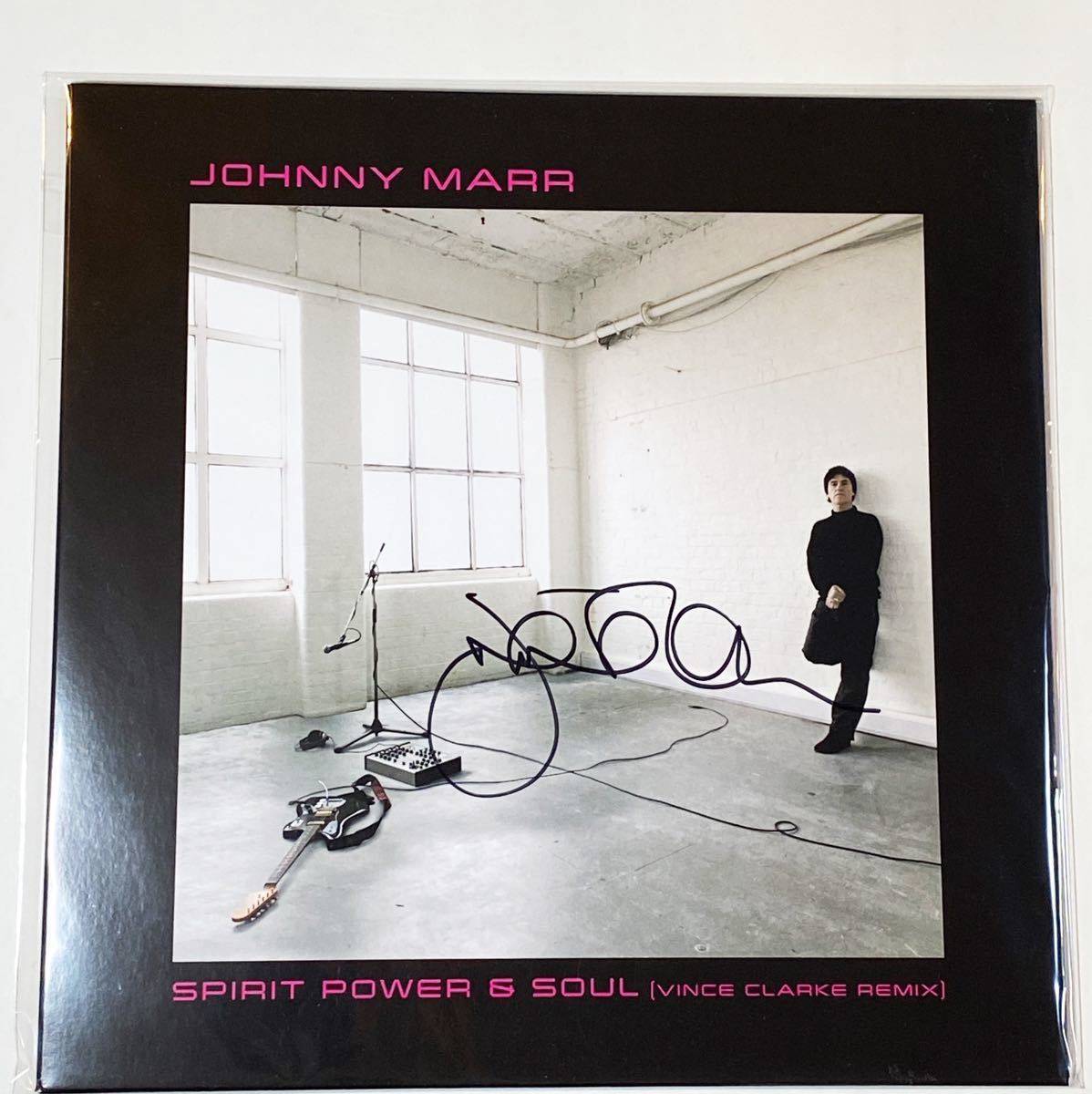 直筆サイン入レコード Johnny Marr 『Spirit Power & Soul (Vince