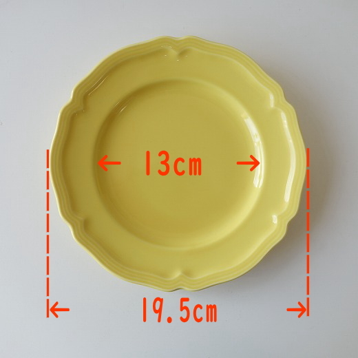  free shipping ba lock 19cm cake plate plate yellow 5 pieces set yellow color range possible dishwasher correspondence Mino . made in Japan Western-style tableware modern 