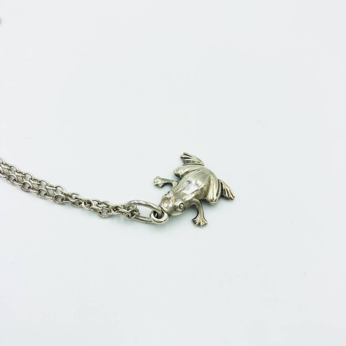 美品 GEORG JENSEN ジョージ ジェンセン カエル シルバー ネックレス