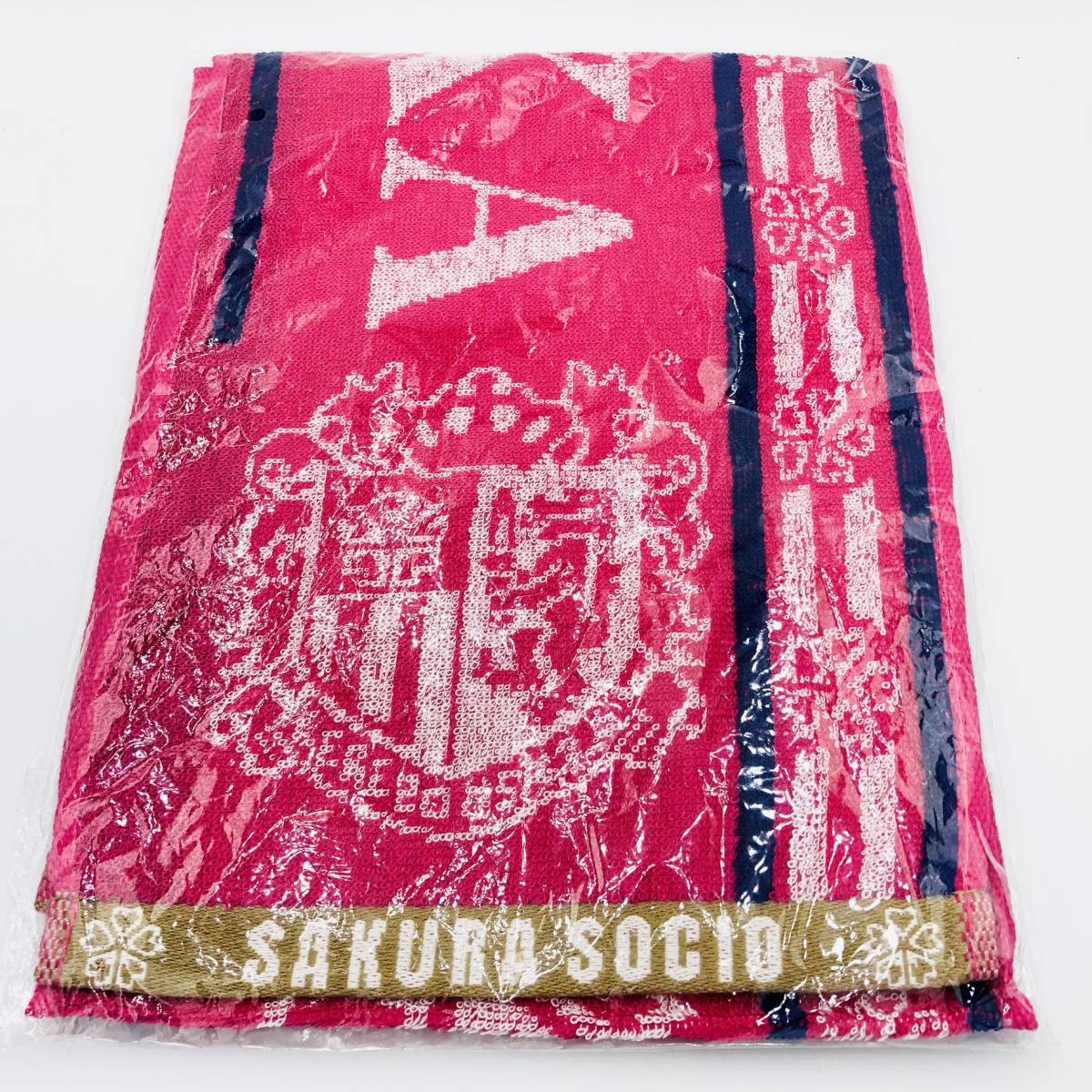 未使用品 保管品 セレッソ大阪 サクラソシオ CEREZO OSAKA SAKURA SOCIO タオルマフラー 応援タオル タオル ピンク 応援グッズ サッカー 2_画像1