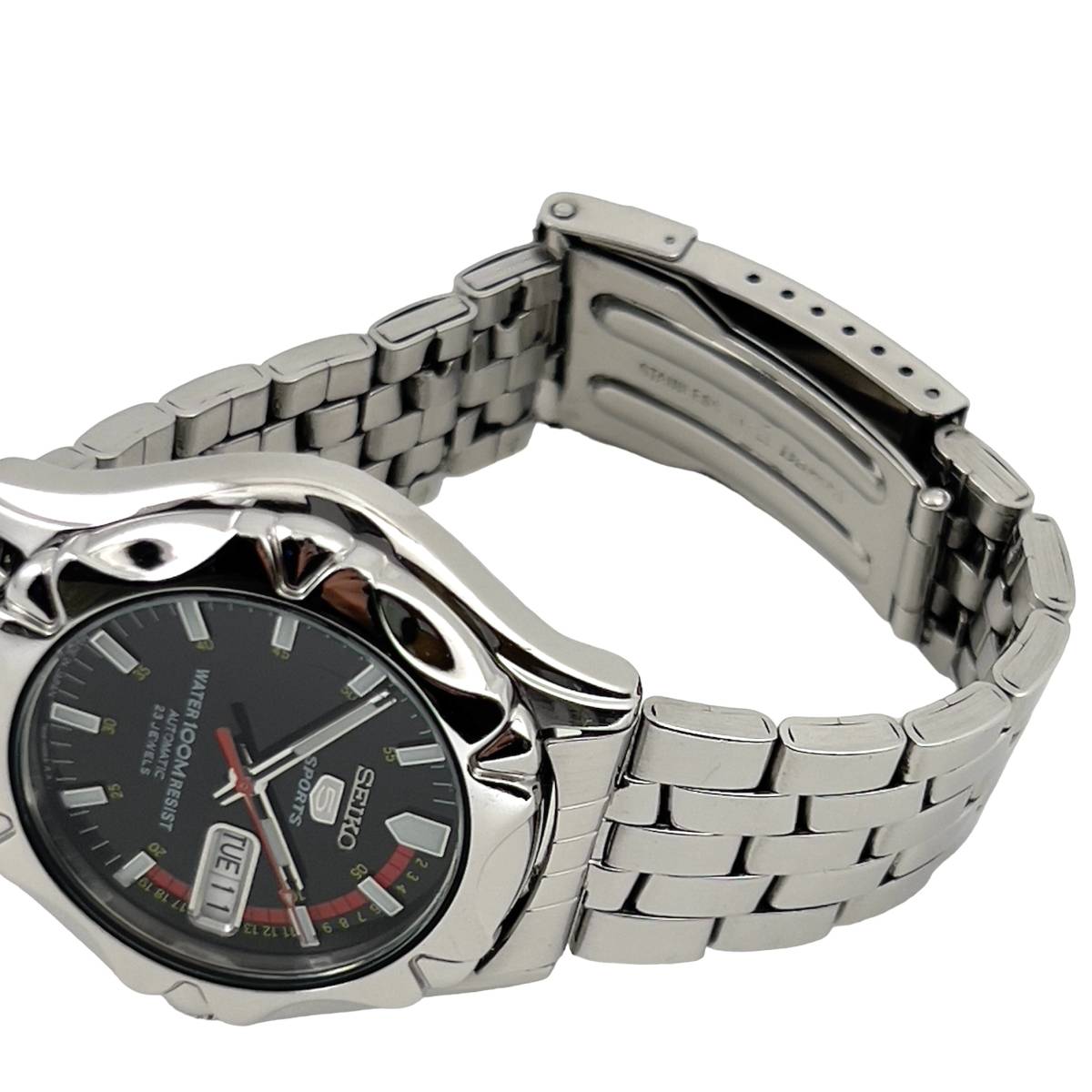 SEIKO SPORTS 逆輸入モデル 自動巻 100m防水 機械式 セイコー5