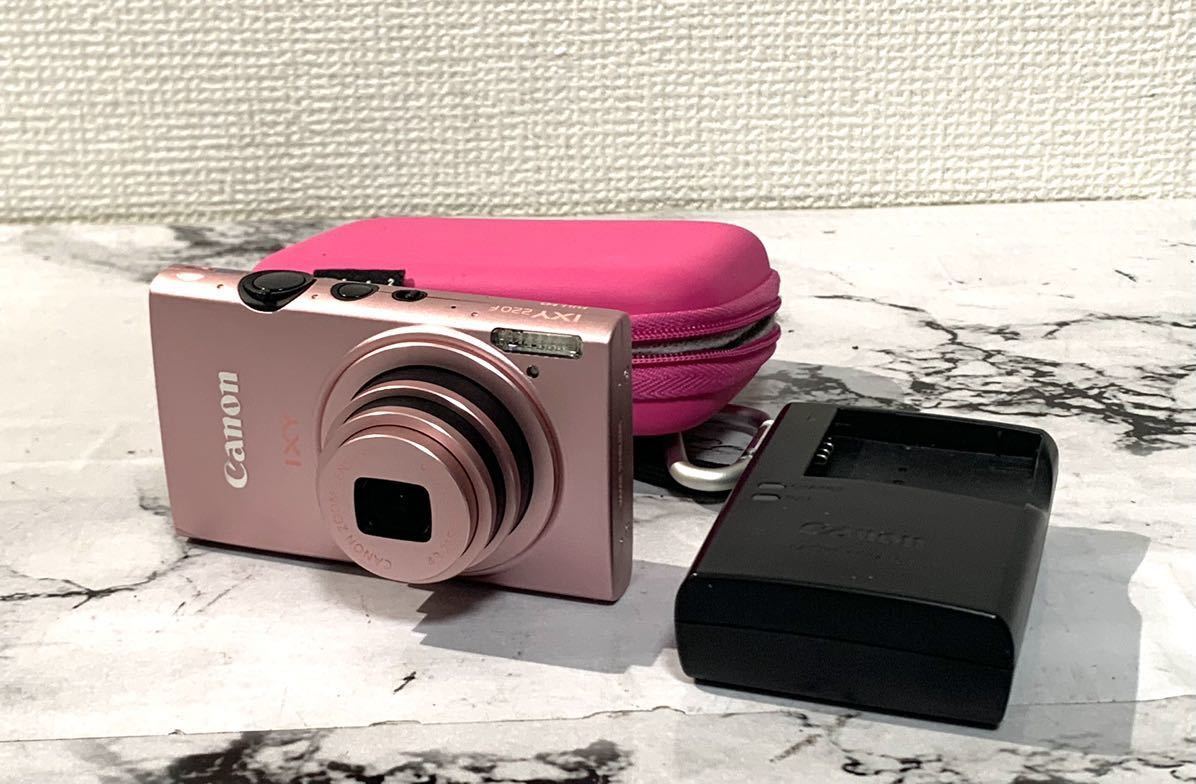 Canon キャノン コンパクトデジタルカメラ IXY 220F ピンクカラー 携帯