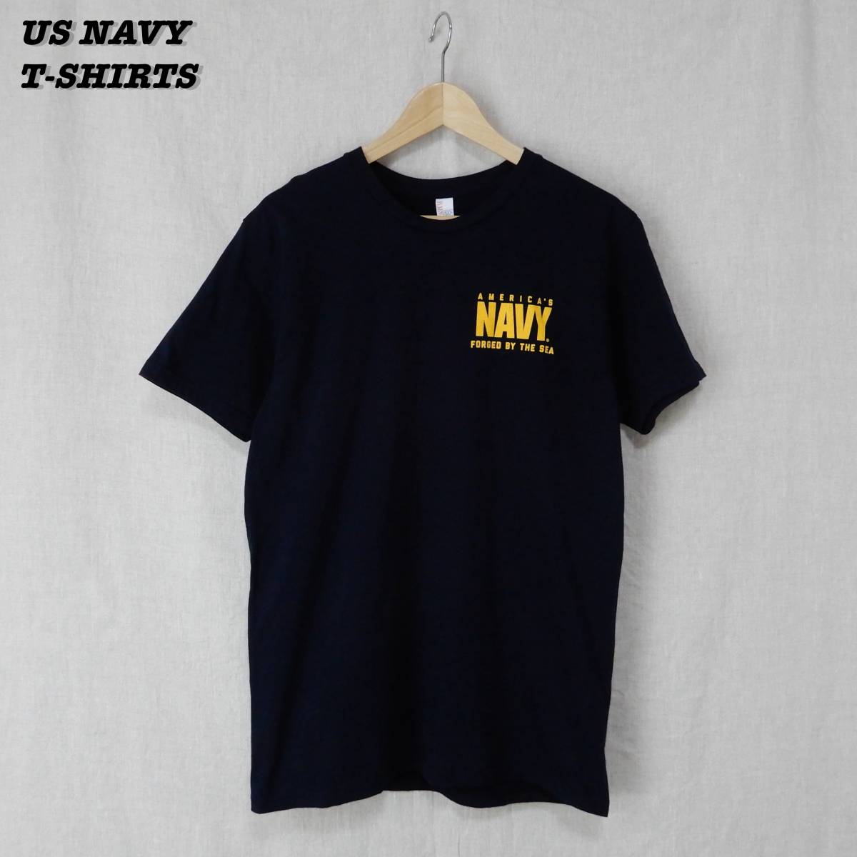 AMERICA'S NAVY T-Shirts 2000s M T151 BAY SIDE アメリカ海軍 Tシャツ 2000年代_画像1