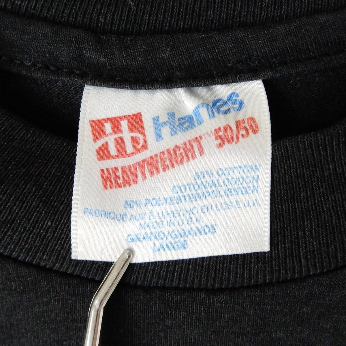 Hanes HEAVYWEIGHT T-Shirts 1990s LARGE T153 Made in USA ヘインズ ヘビーウェイト 1990年代 アメリカ製_画像10