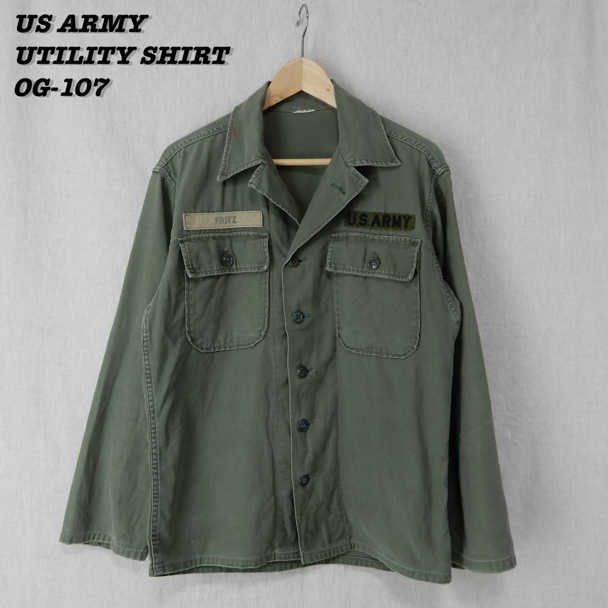 US ARMY UTILITY SHIRT OG-107 1960s SHIRT23079 Vintage アメリカ軍