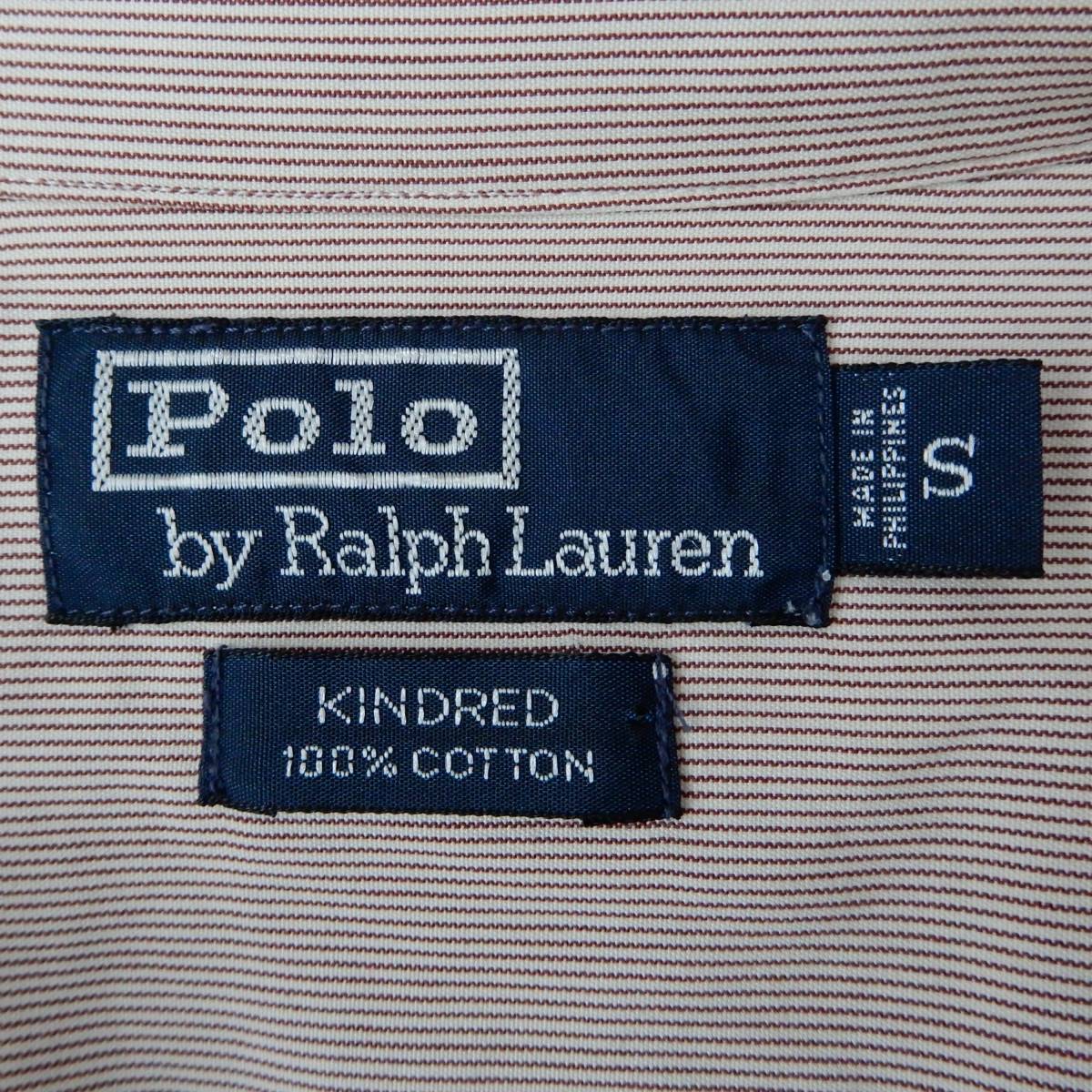 Polo by Ralph Lauren KINDRED Shirts S SHIRT23083 ポロバイラルフローレン 長袖シャツ 1990年代_画像7