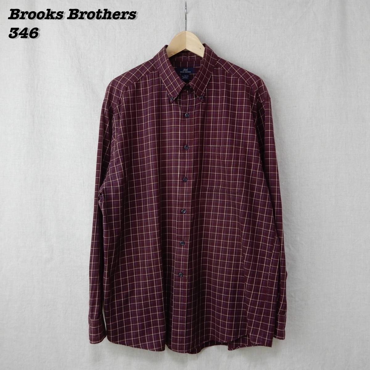 Brooks Brothers 346 Shirts L SHIRT23088 ブルックスブラザーズ ボタンダウンシャツ ポロカラーシャツ_画像1