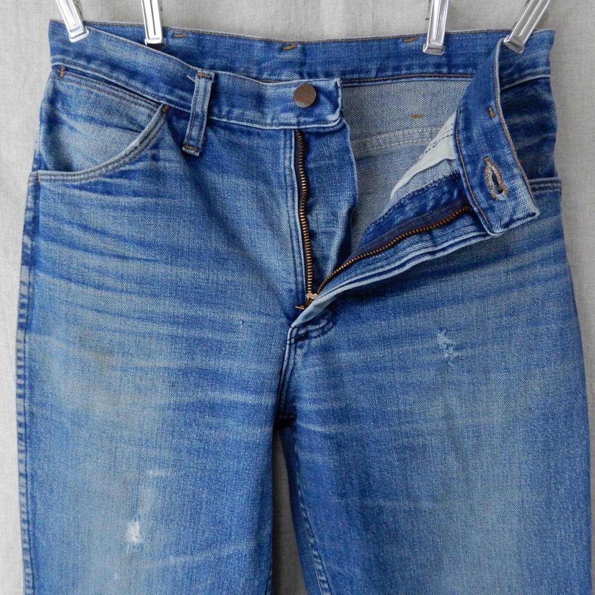 MAVERICK INDIGO DENIM PANTS MADE IN USA 1970s Vintagema- Berik indigo Denim Vintage jeans 1970 period Vintage 