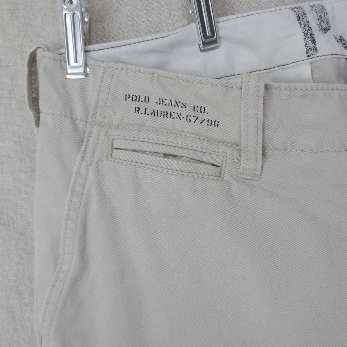 POLO JEANS COMPANY RALPH LAUREN Military Chino Pants W34 L32 POLO JEANS COMPANY RALPH LAUREN Military Chino Pants W34 L32