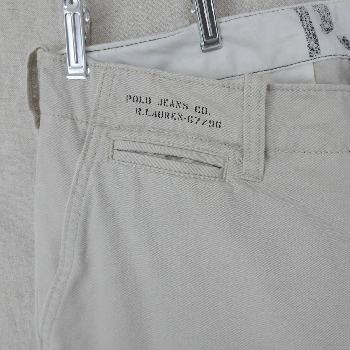 POLO JEANS COMPANY RALPH LAUREN Military Chino Pants W34 L32 RL202336 ポロジーンズ ラルフローレン ミリタリー チノパン