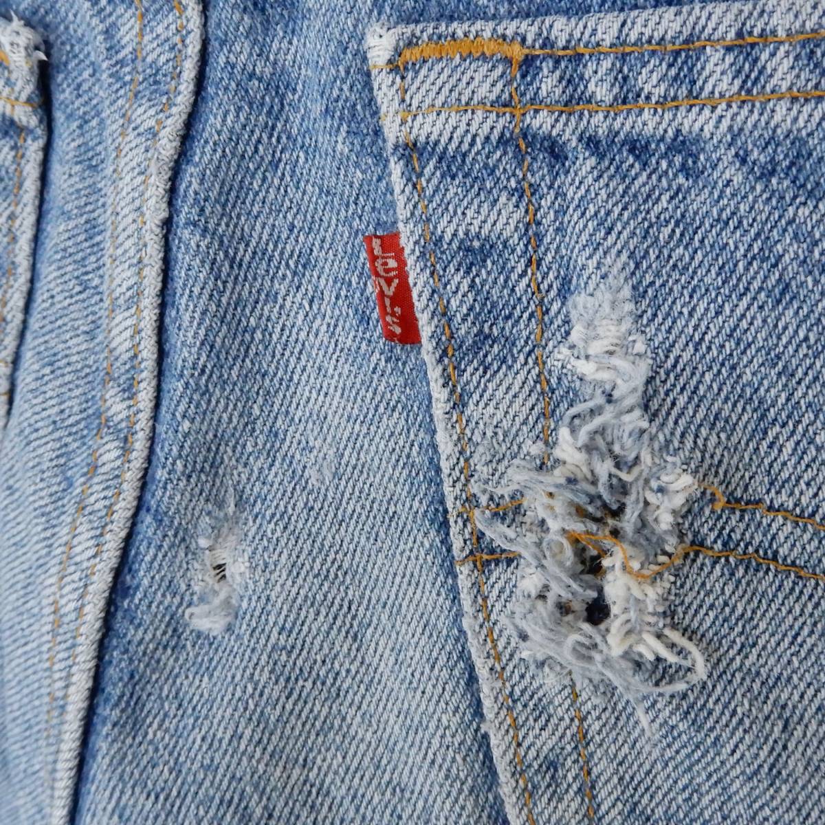 Levi's 505 INDIGO DENIM PANTS MADE IN USA 1991s W31 L34 リーバイス デニムパンツ アメリカ製 1990年代_画像7