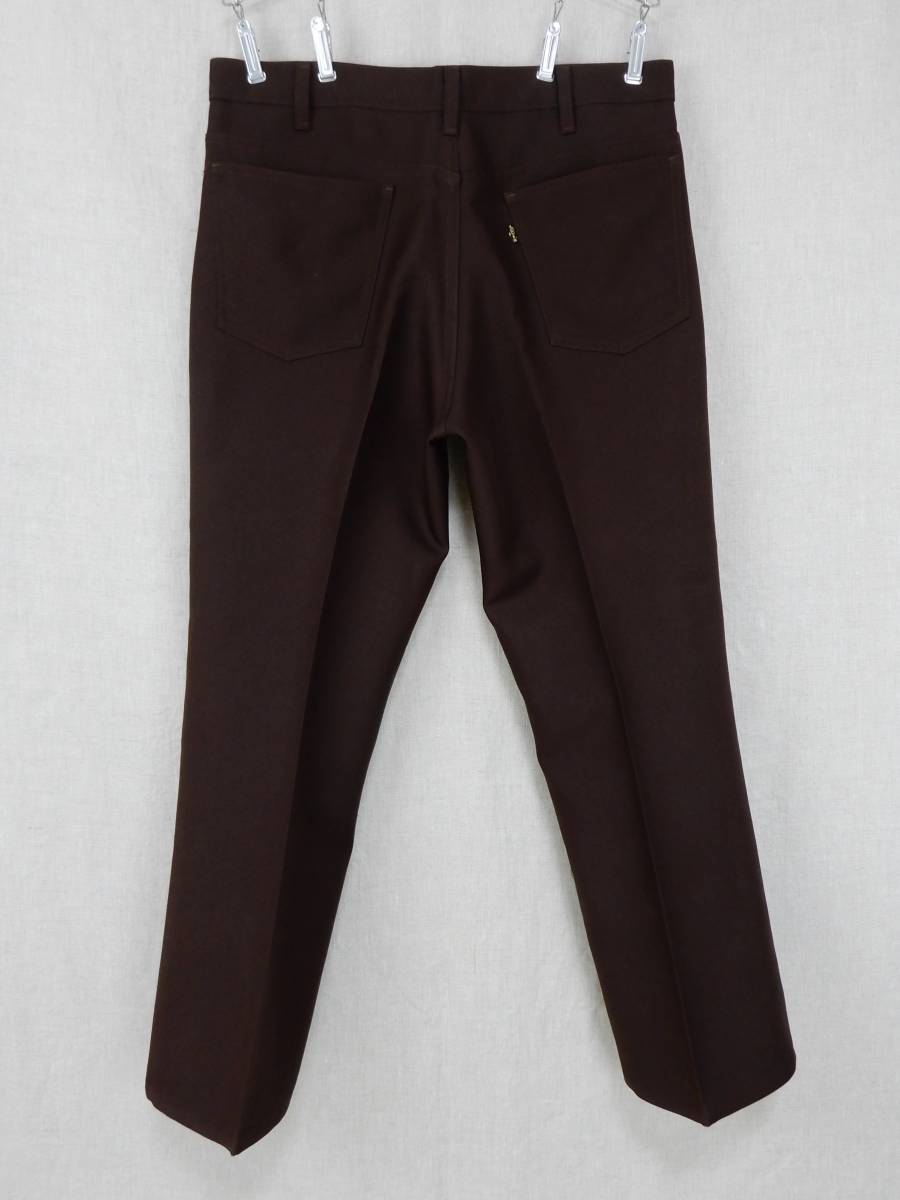 Levi's 517 STA-PREST PANTS BROWN USA 1976s W34 L32 Vintage リーバイス ステイプレスト ブーツカット 1970年代 ヴィンテージ_画像2